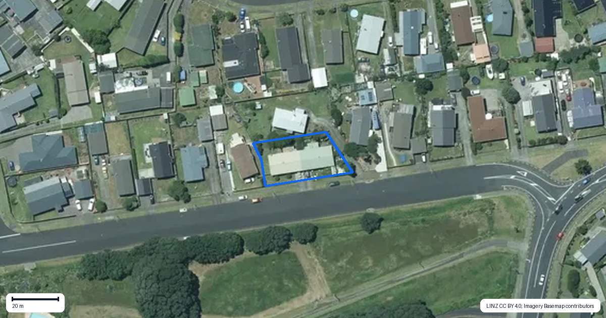 Property context map for 117 Parklands Avenue, Bell Block, New Plymouth