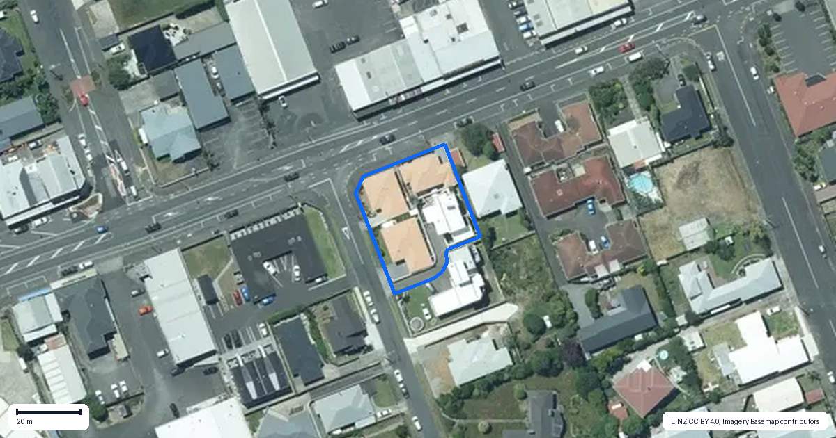 Property context map for 1 Strandon Place, Strandon, New Plymouth