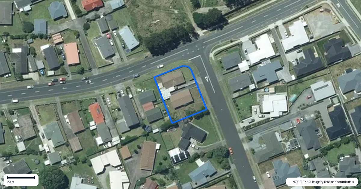 Property context map for 224 Parklands Avenue, Bell Block, New Plymouth