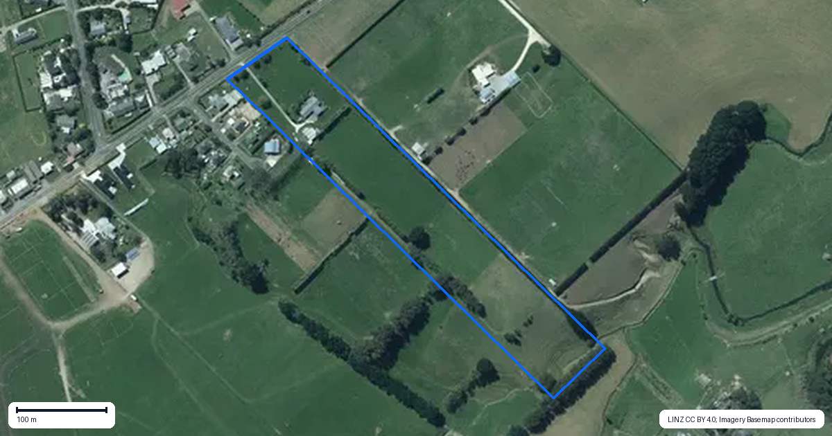 Property context map for 142 Turuturu Road, Hawera