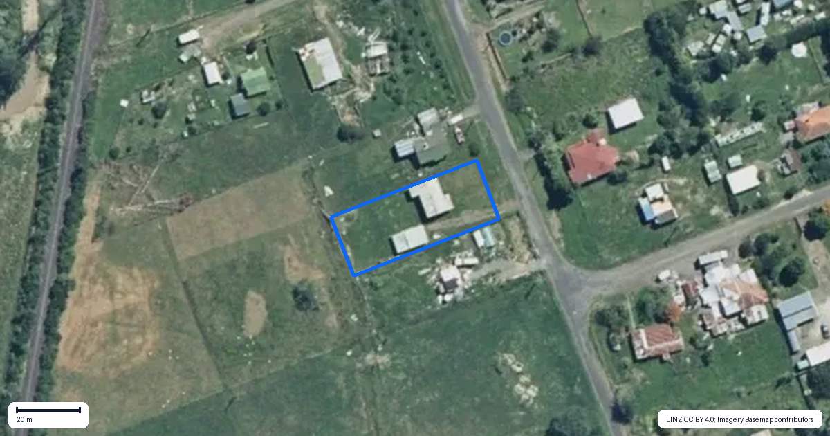 Property context map for 26 Kakapo Street, Ohura