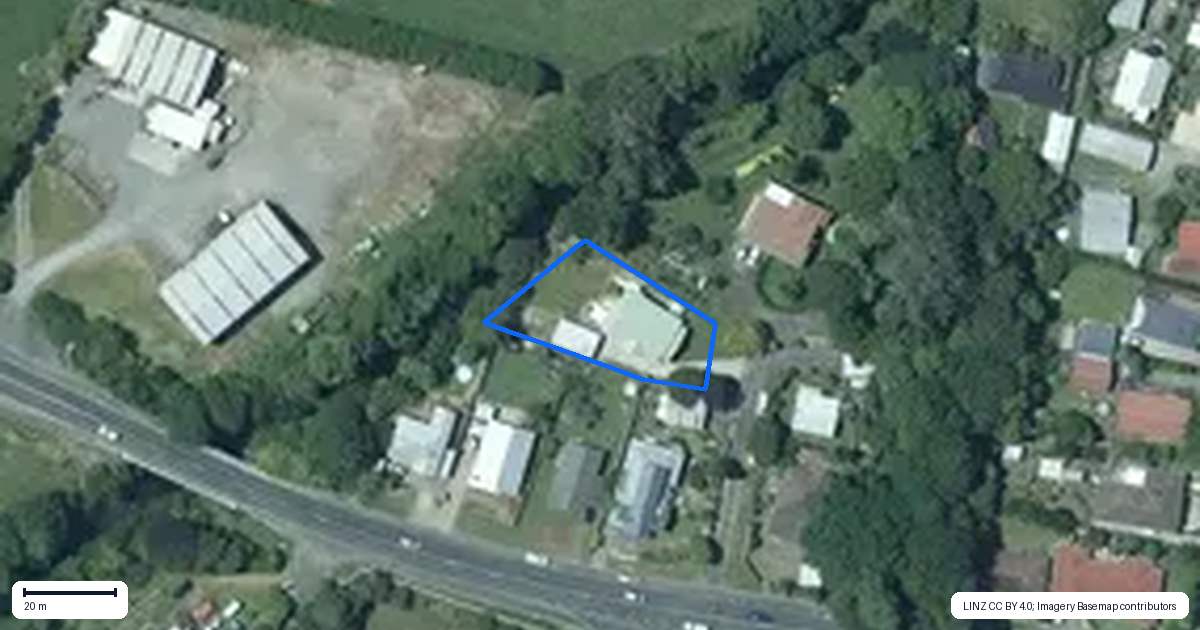 Property context map for 194B Rata Street, Inglewood