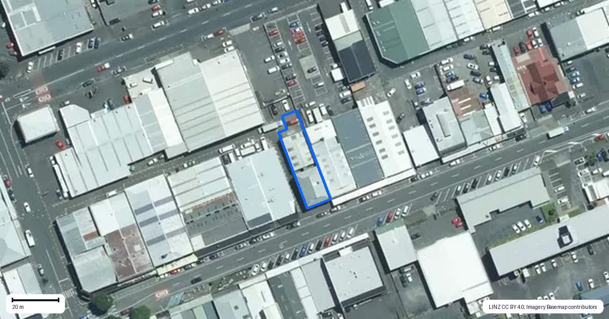 Property context map for 195 Devon Street East, New Plymouth