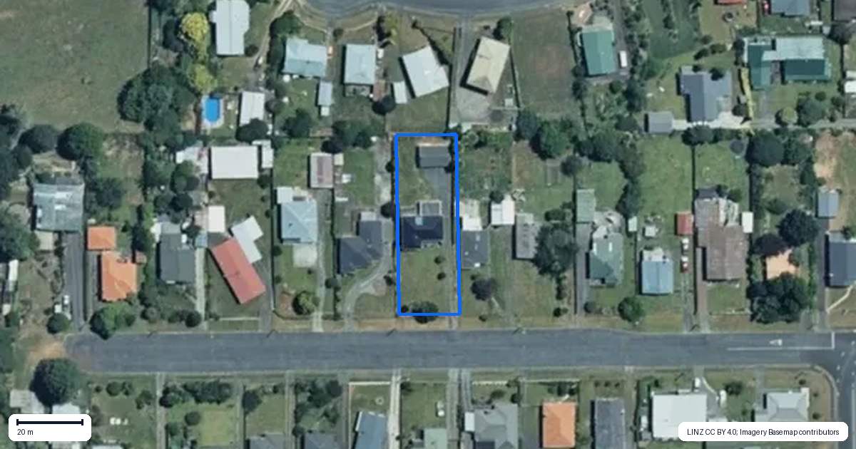 Property context map for 17 Cross Street, Taumarunui
