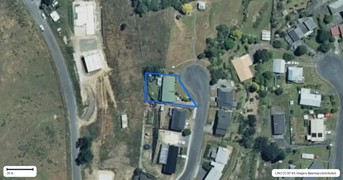 Property context map for 11 Byars Avenue, Taumarunui