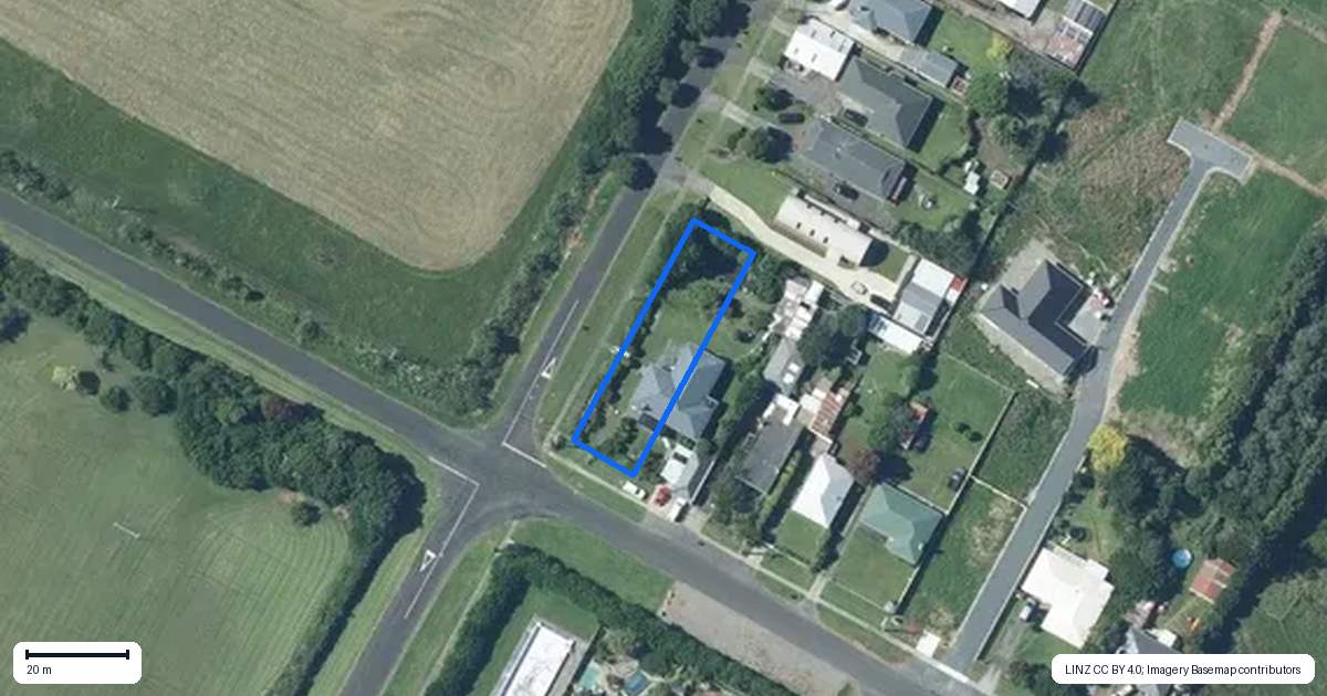 Property context map for 57 Longfellow Road, Opunake