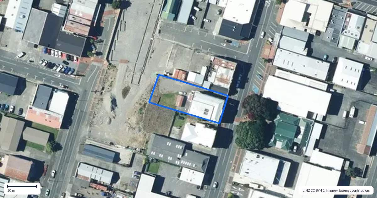 Property context map for 73 Princes Street, Hawera