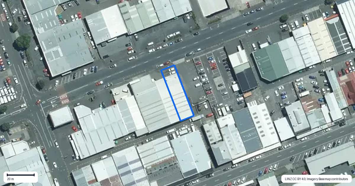 Property context map for 96 Gill Street, New Plymouth