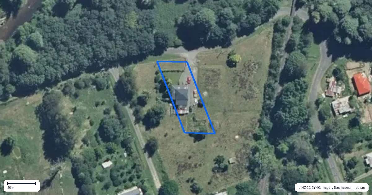 Property context map for 27 Tongaporutu Road, Ohura