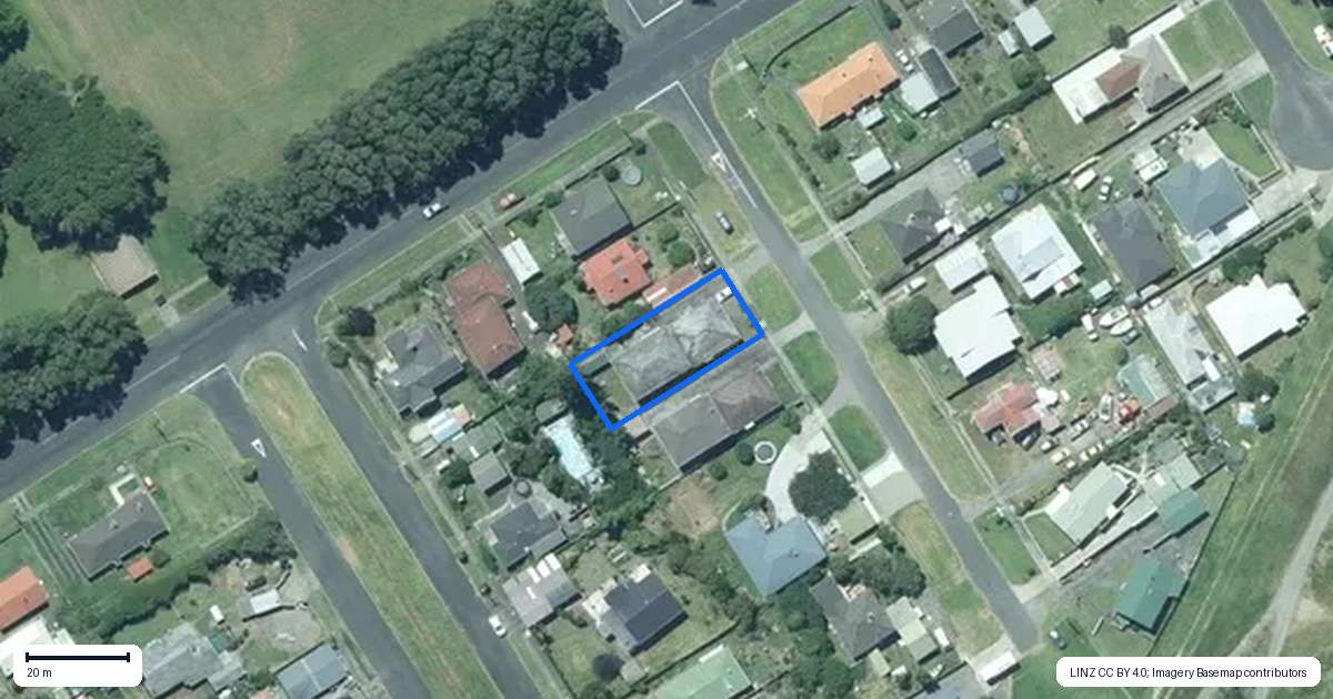 Property context map for 7A Browne Street, Waitara