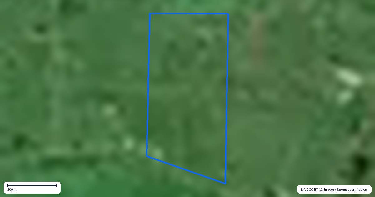 Property context map for 72 Pungarehu Road, Pungarehu