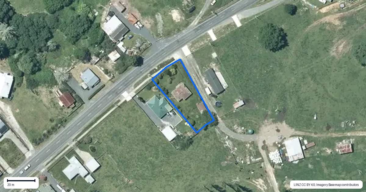 Property context map for 72 Ellis Road, Maniaiti / Benneydale, Te Kuiti