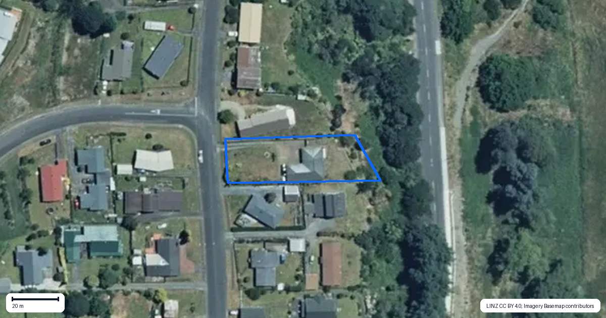 Property context map for 21 House Avenue, Taumarunui