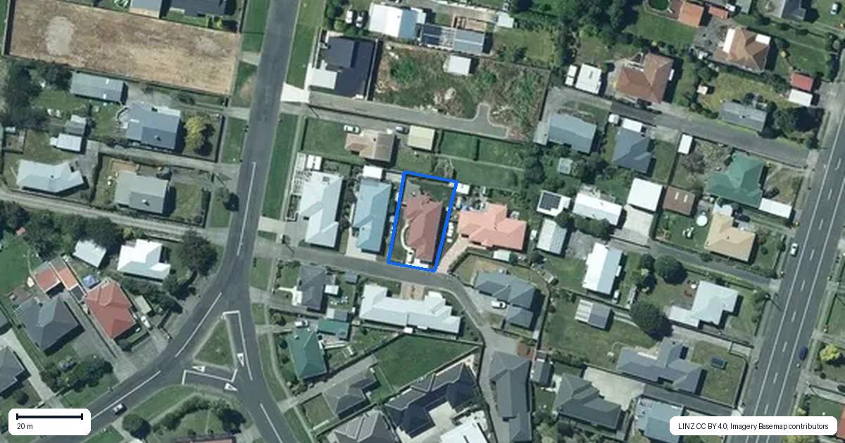 Property context map for 26B Dixon Avenue, Hawera