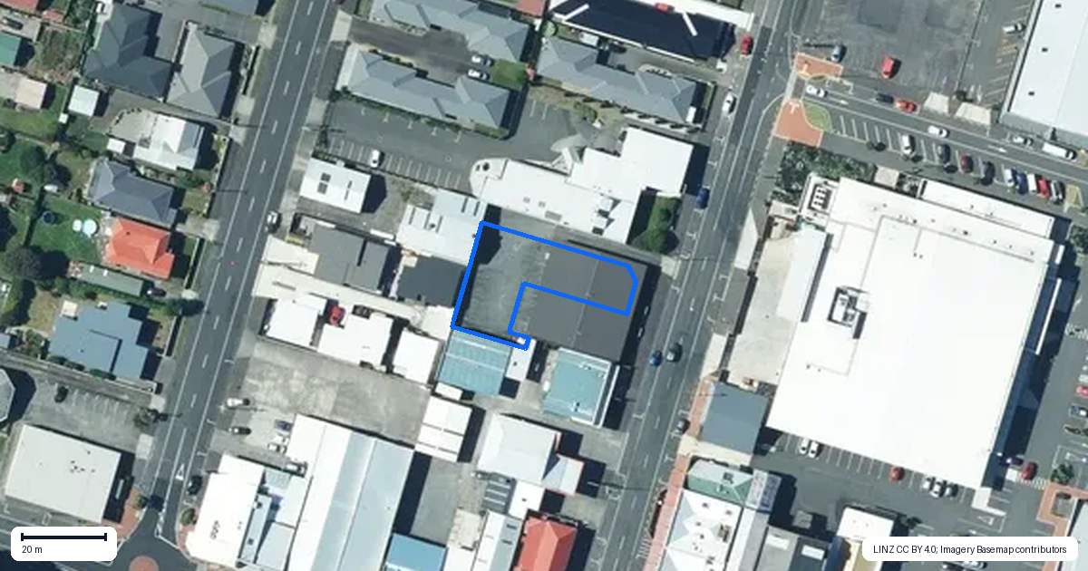 Property context map for 61 Victoria Street, Hawera
