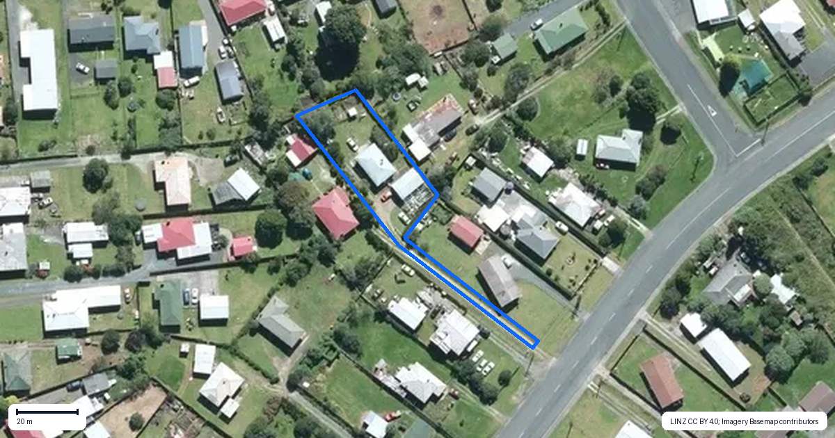 Property context map for 31 Otiria Road, Moerewa
