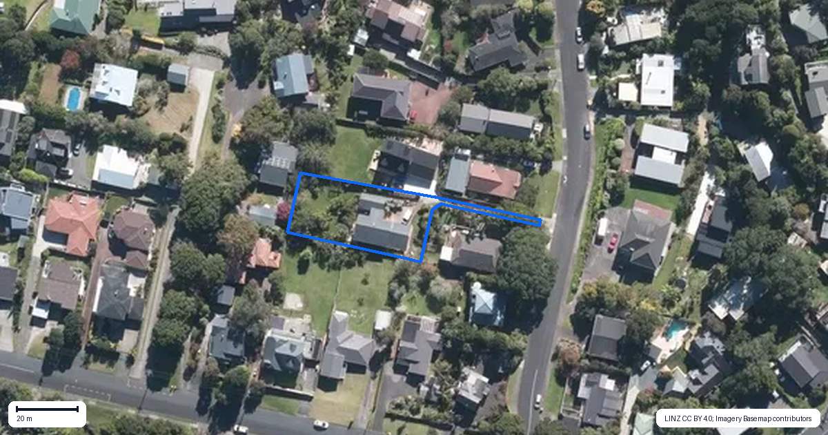 Property context map for 6 Odin Place, Beach Haven, Auckland