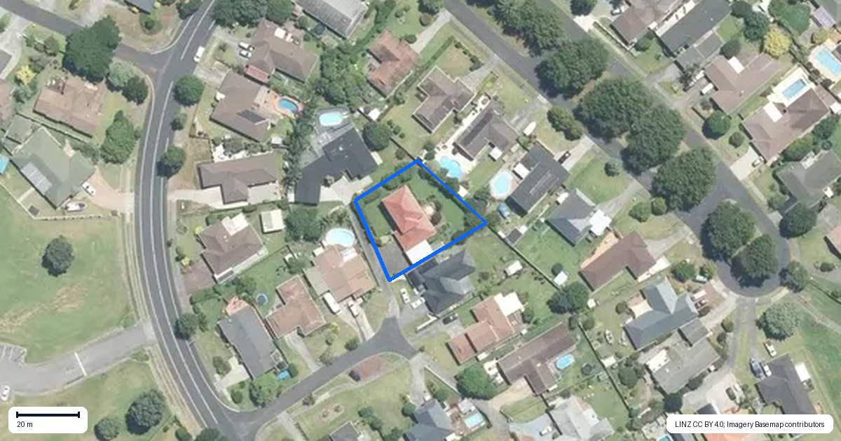 Property context map for 10 Elrita Place, Conifer Grove, Takanini