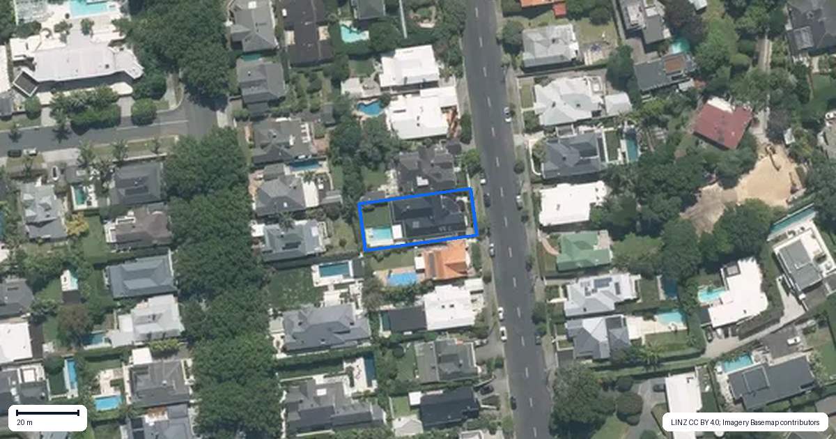 Property context map for 26 Masons Avenue, Herne Bay, Auckland