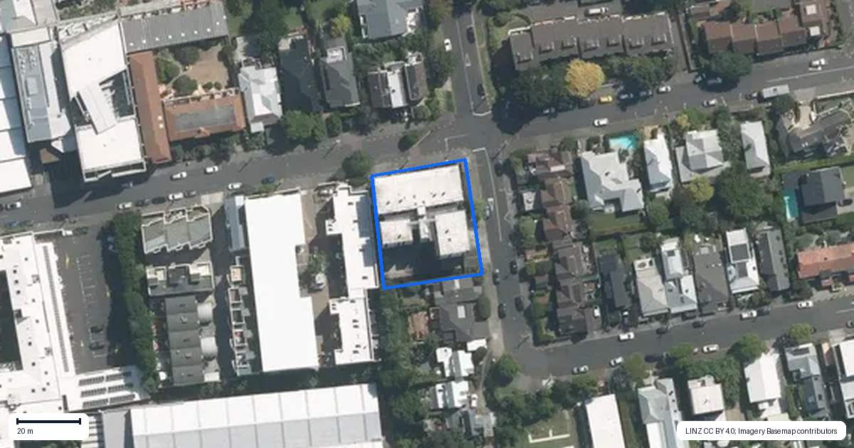Property context map for 3B/28 Stanwell Street, Parnell, Auckland