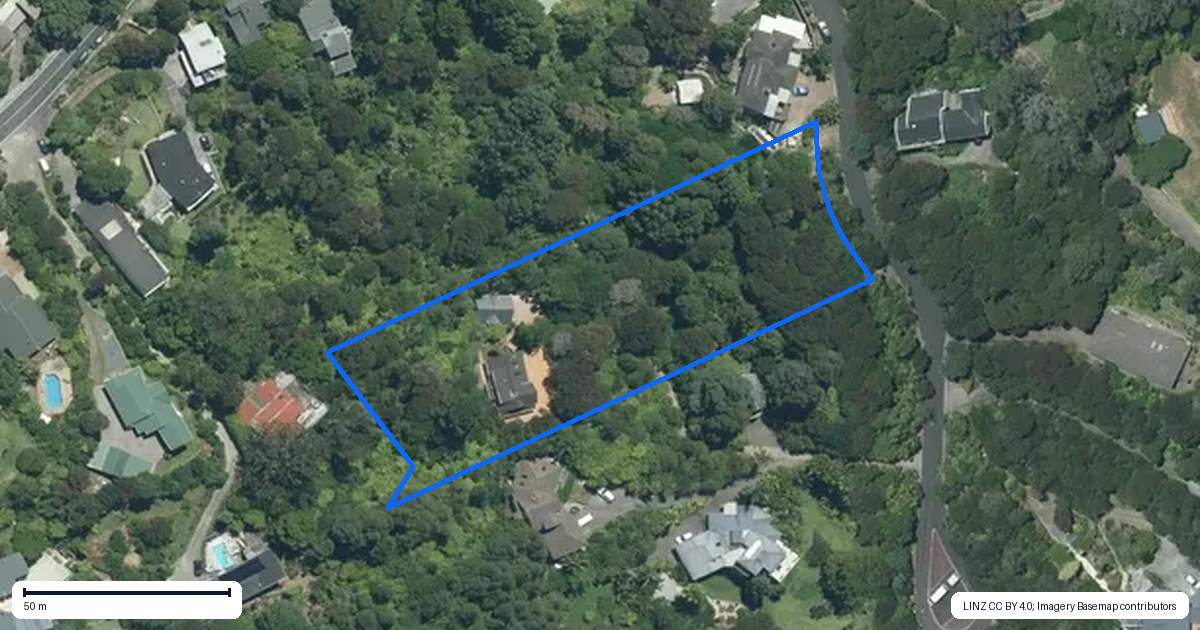 Property context map for 3 Herrings Cove Place, Titirangi, Auckland