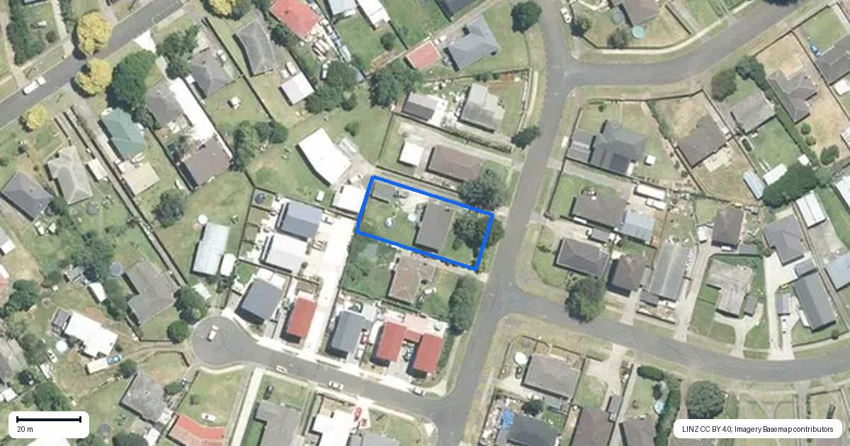 Property context map for 11 Tasman Street, Pukekohe