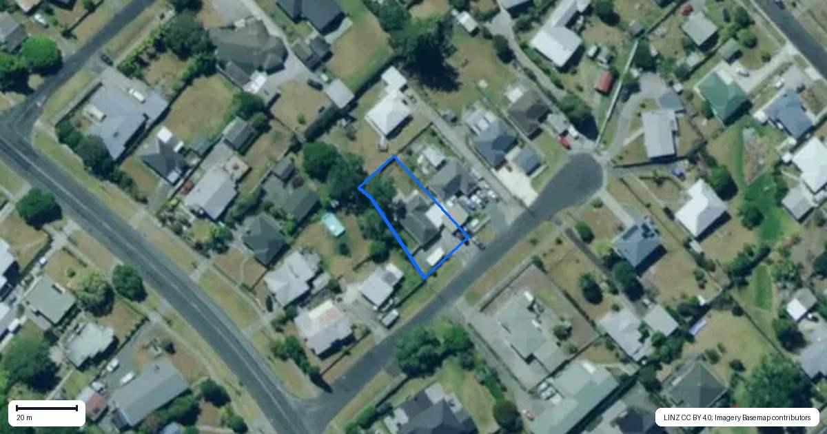 Property context map for 6 Earl Street, Dargaville