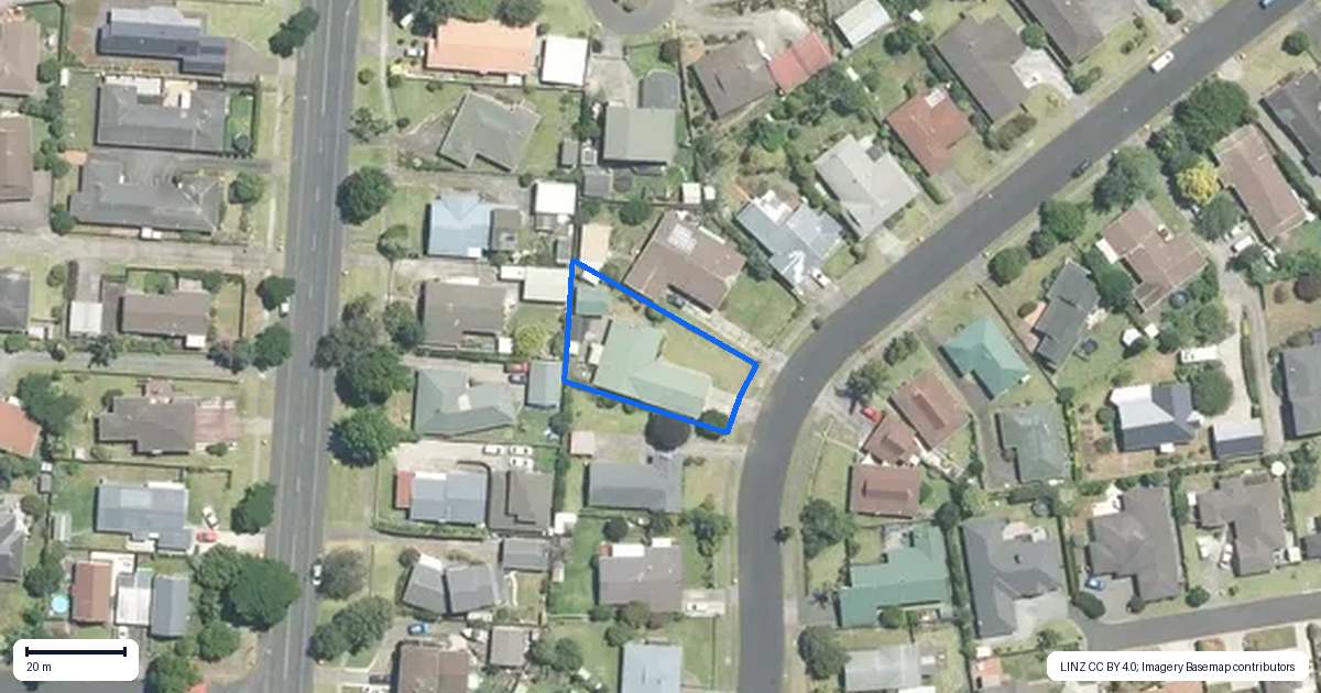 Property context map for 13 O'Connor Drive, Pukekohe