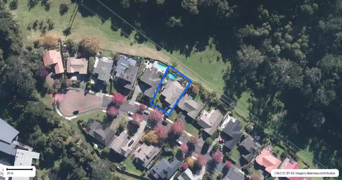 Property context map for 51 Clemow's Lane, Albany, Auckland