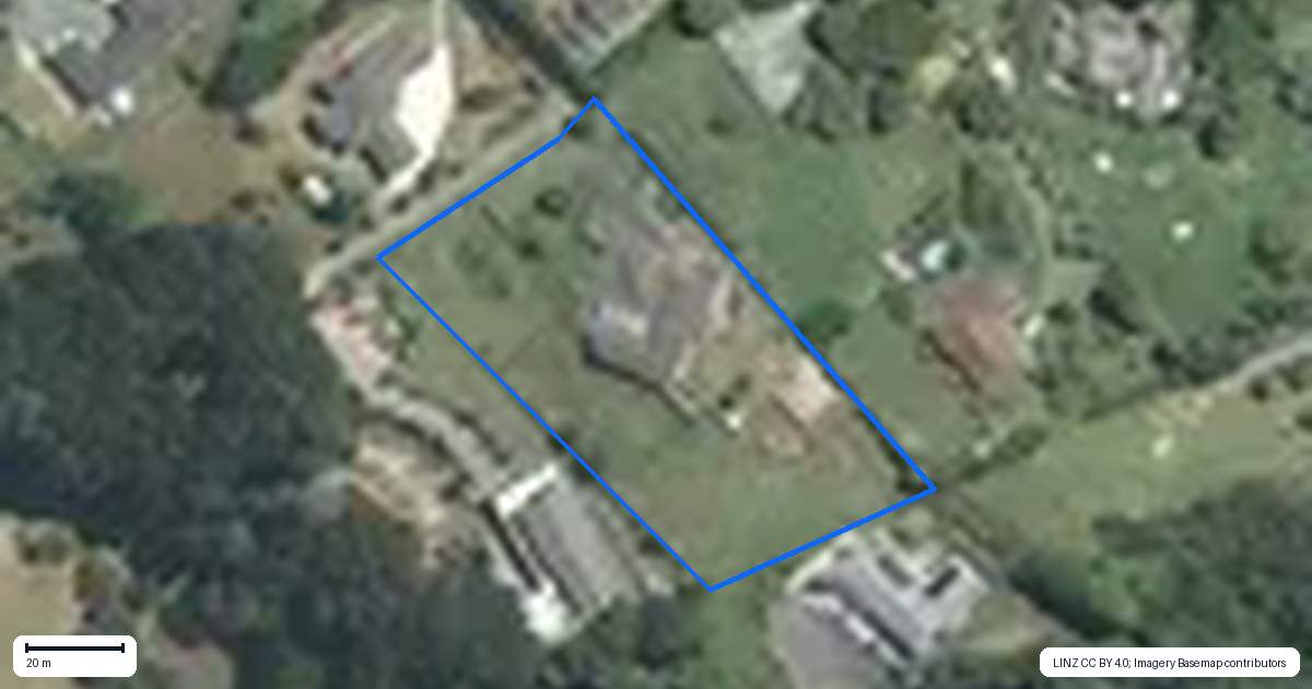 Property context map for 68 Kaipara Road, Papakura