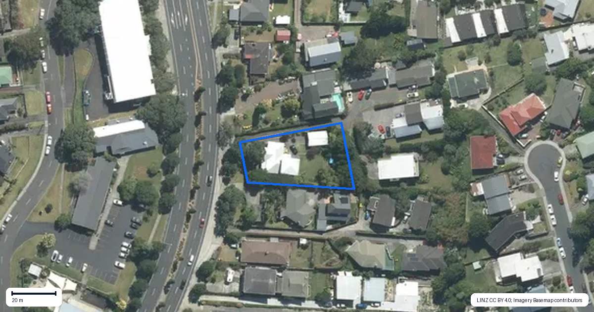 Property context map for 471 Glenfield Road, Glenfield, Auckland