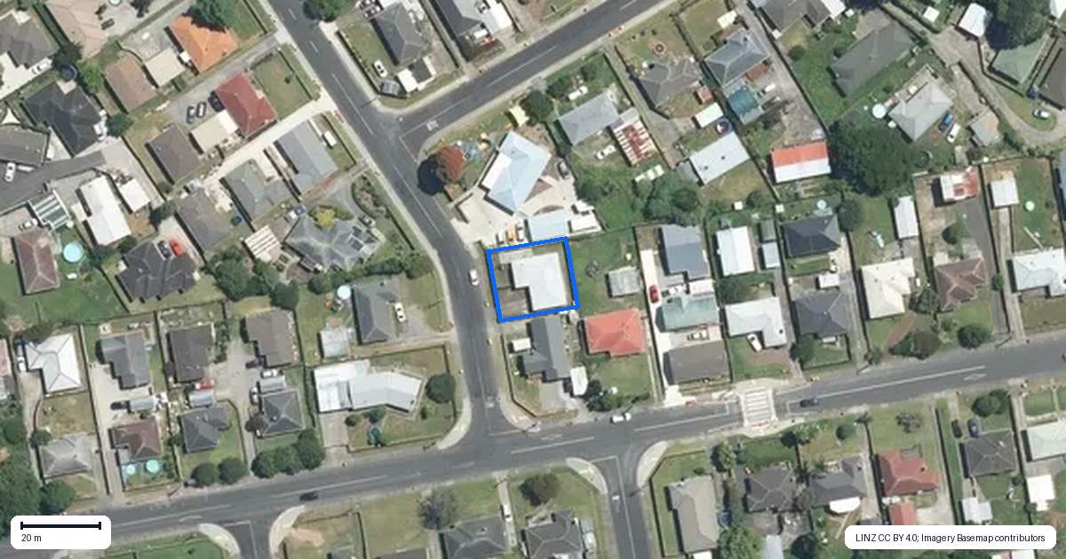 Property context map for 54 Rollerson Street, Papakura
