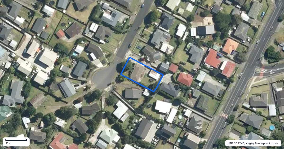 Property context map for 16 Dalry Place, Mangere Bridge, Auckland