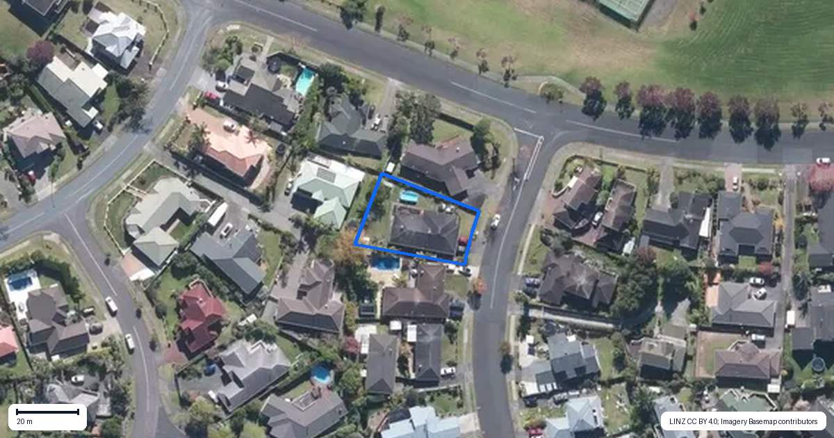 Property context map for 20 Matisse Drive, West Harbour, Auckland
