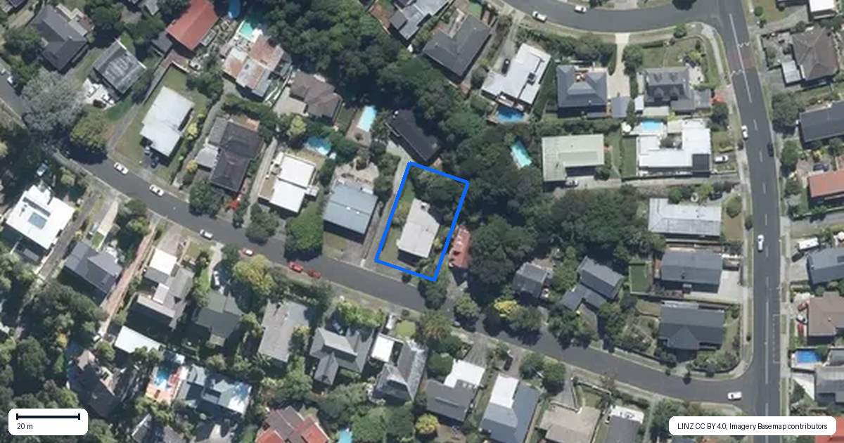 Property context map for 9 Mappin Place, Chatswood, Auckland