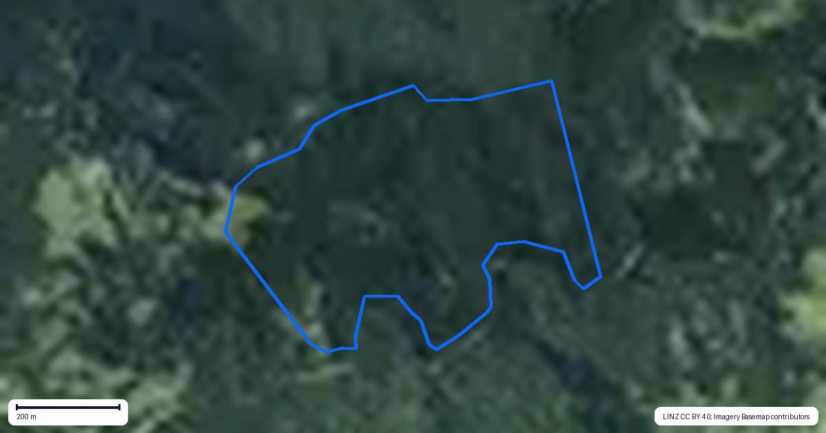 Property context map for 390 Paranui-Toatoa Road, Taipa