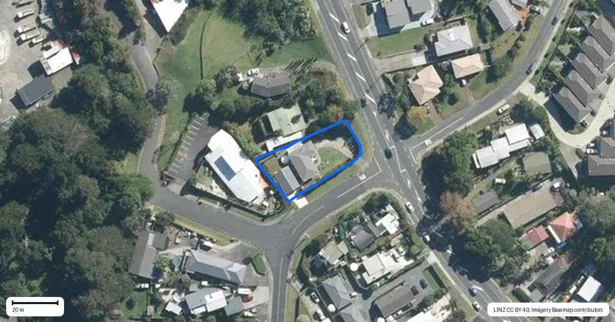 Property context map for 1 Poplar Road, Stanmore Bay, Whangaparaoa