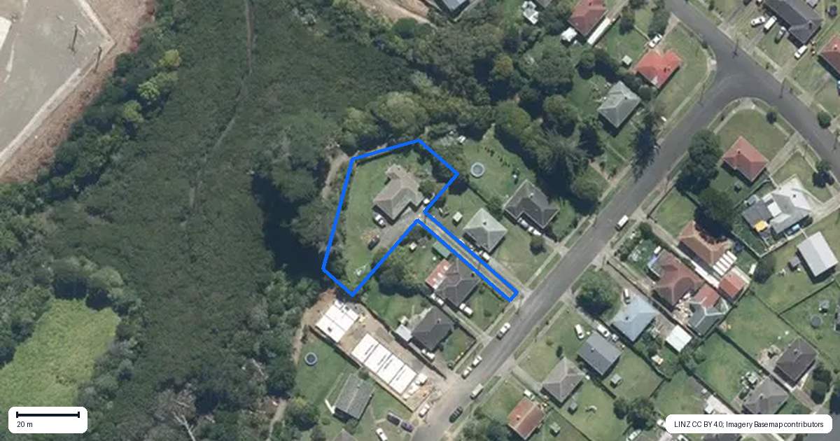 Property context map for 22 Gaye Crescent, Otara, Auckland