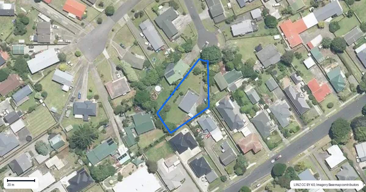 Property context map for 5 Eden Place, Pukekohe