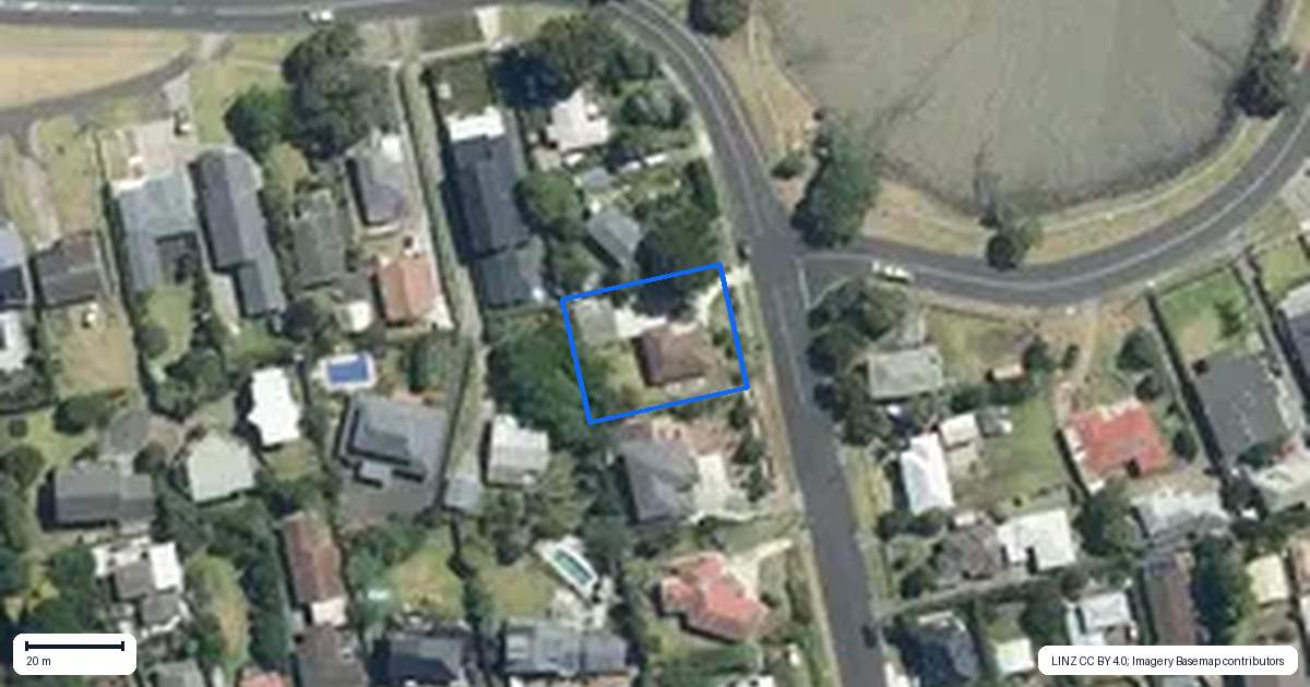 Property context map for 6 Woodward Avenue, Mangere Bridge, Auckland
