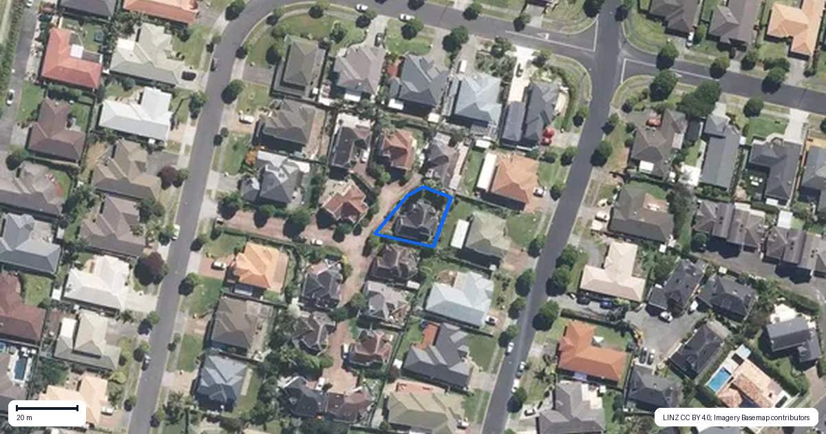 Property context map for 19E Claremont Way, East Tamaki Heights, Auckland