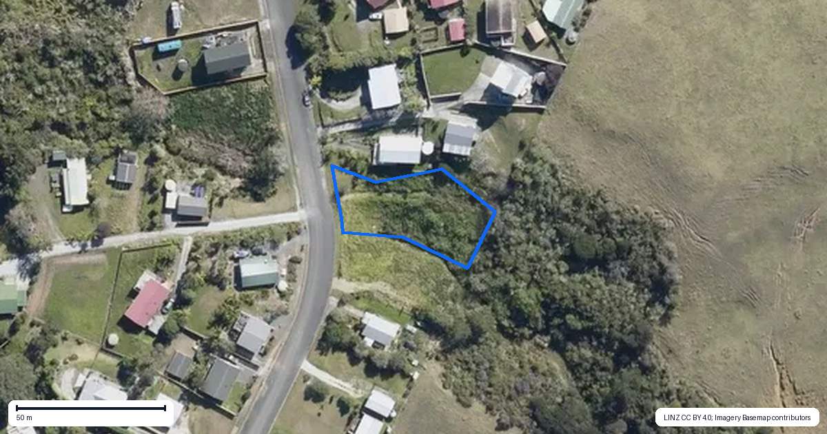 Property context map for 18 Paradise Road, Coopers Beach