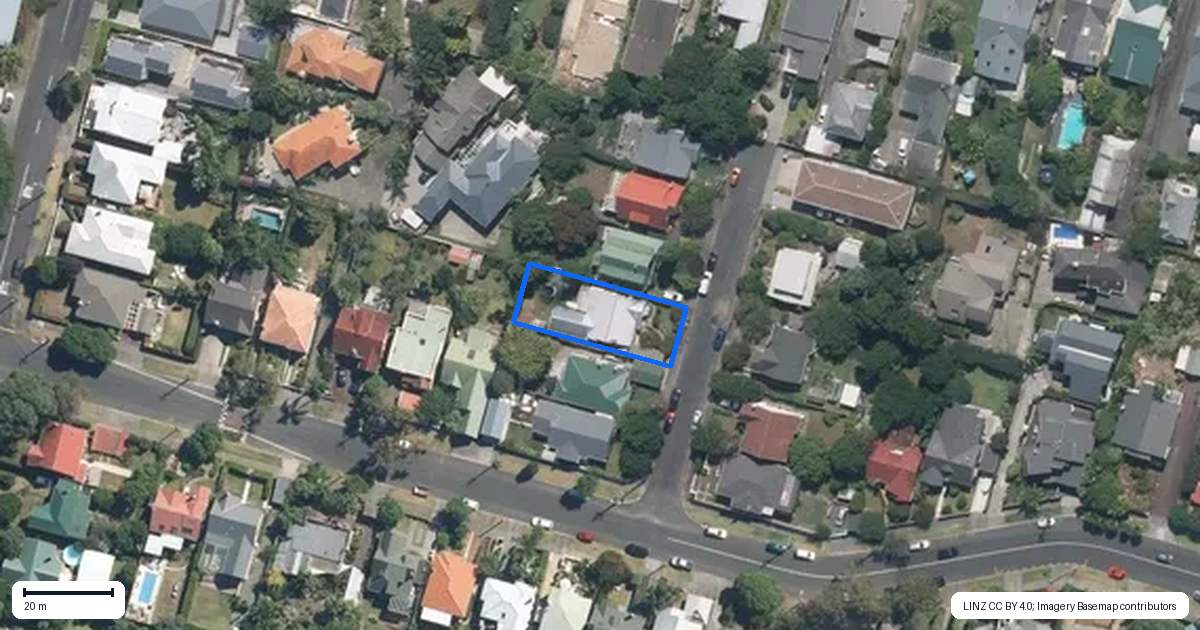 Property context map for 6 Thorley Street, Mount Eden, Auckland