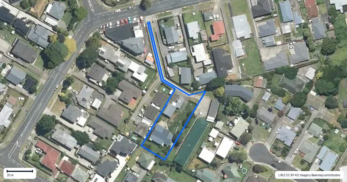 Property context map for 42A Halsey Road, Manurewa, Auckland