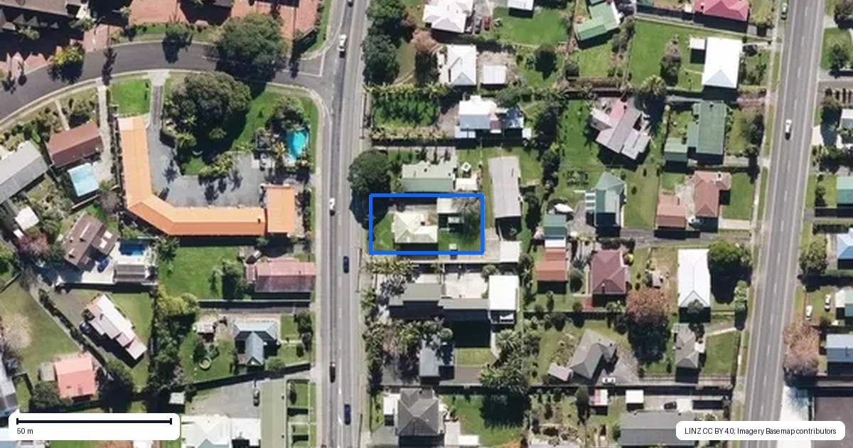 Property context map for 26 North Road, Kaitaia