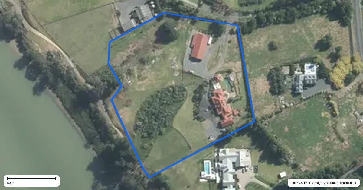 Property context map for 72 Potts Road, Whitford