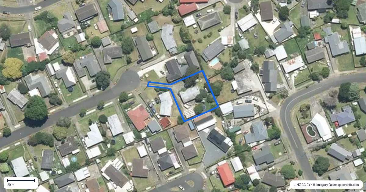 Property context map for 23 Ronald Place, Manurewa, Auckland