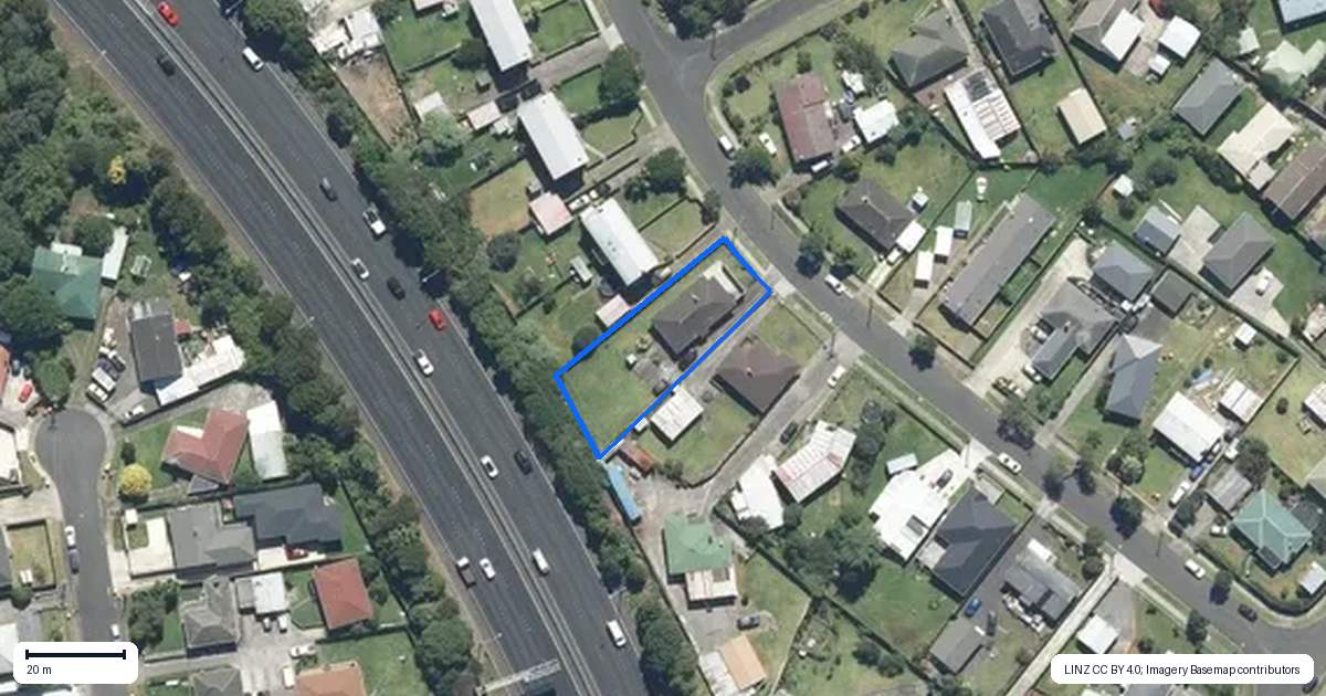 Property context map for 33 Sandbrook Avenue, Otara, Auckland