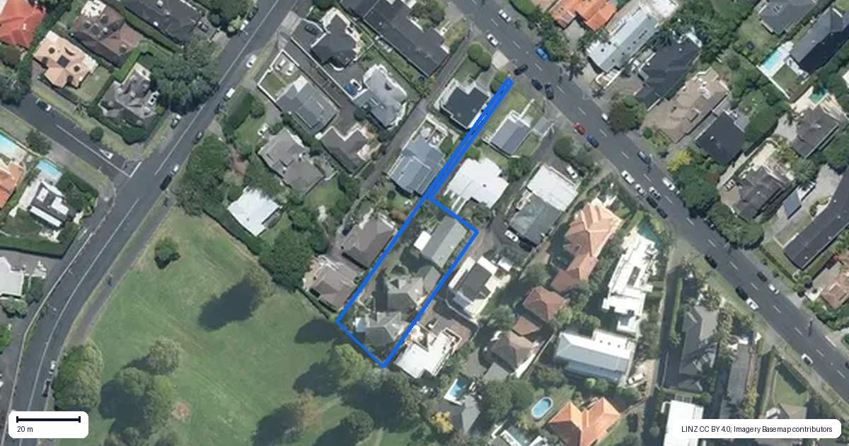 Property context map for 73C Benson Road, Remuera, Auckland