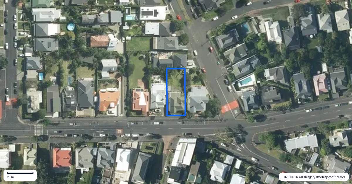 Property context map for 42 Calliope Road, Devonport, Auckland